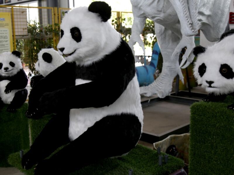 Animatronic Animal-Panda Indoor Amusement Park Animal Attraction