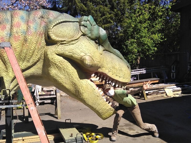 Animatronic Dinosaur T-Rex Head Model