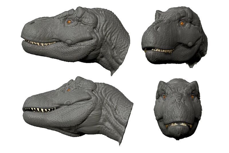 Animatronic Dinosaur T-Rex Head Model