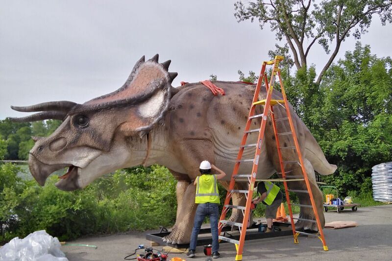 Animatronic Dinosaur Model Triceratops