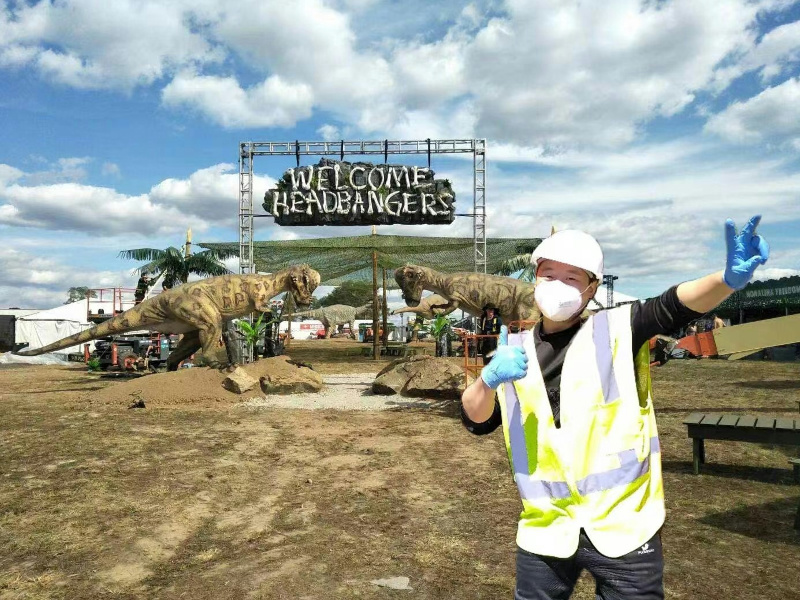 Life-size Animatronic dinosaur in Columubs, USA